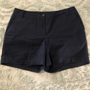 Talbots navy blue shorts size 8.